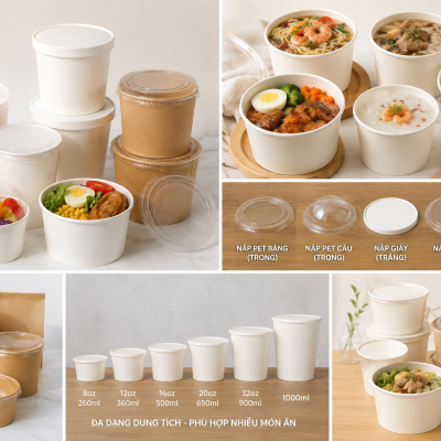 TÔ GIẤY TRÒN ĐỰNG THỰC PHẨM